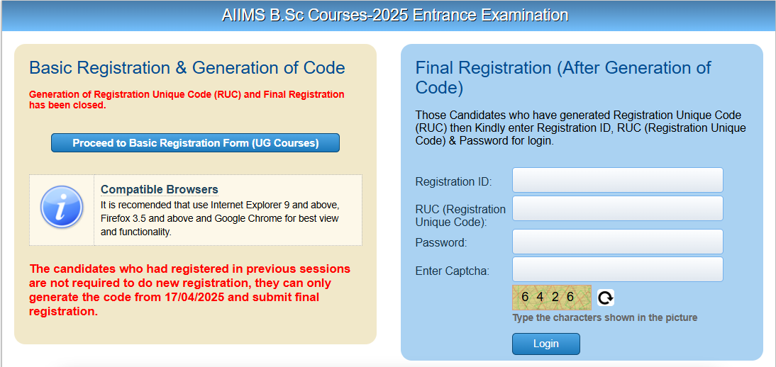 AIIMS BSc Nursing AIIMS BSc Nursing