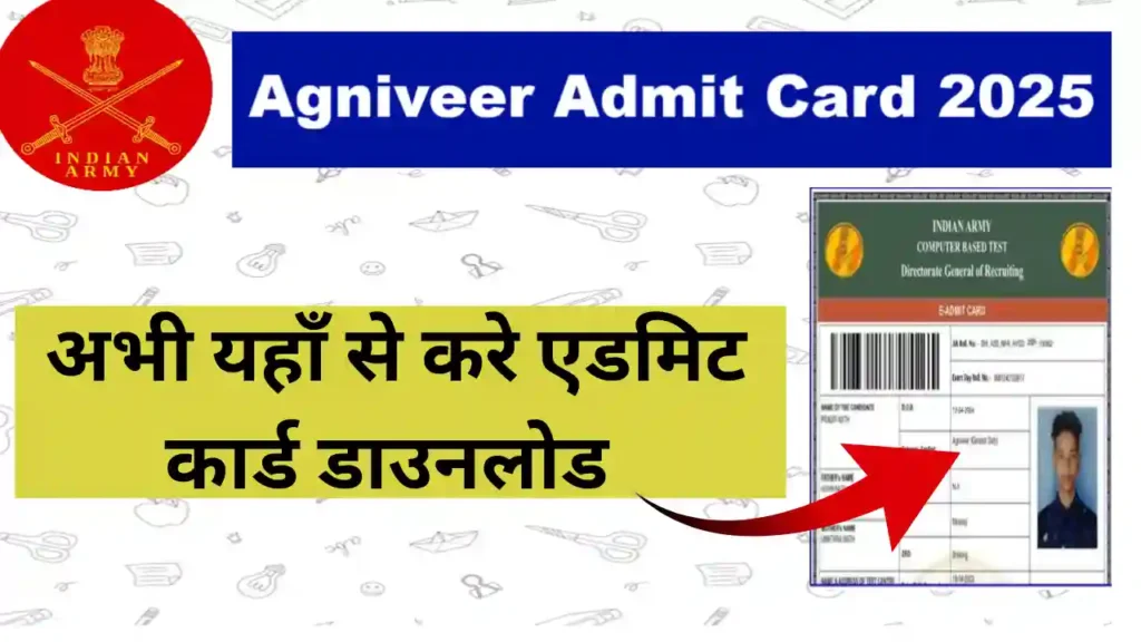 Indian Agniveer Admit Card 2025